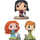 Funko Pop! Disney Princess - Anna, Merida & Mulan - Bundle (Set of 3)