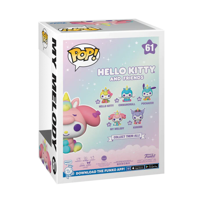 Funko Pop! Hello Kitty and Friends - My Melody Unicorn Party #61