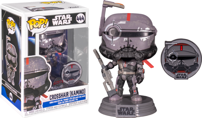 Funko Pop! Star Wars: Across The Galaxy - Crosshair Kamino Bad Batch with Enamel Pin #444 - Real Pop Mania