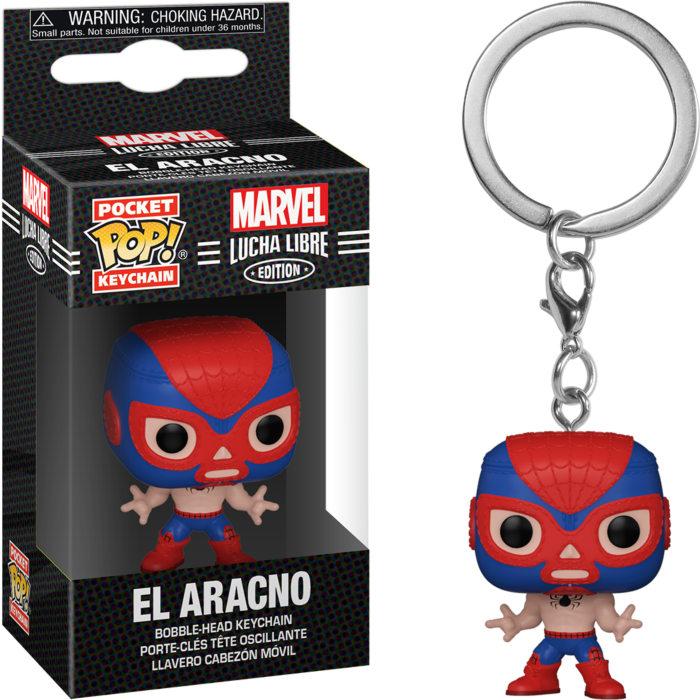 Funko Pocket Pop! Keychain - Marvel: Lucha Libre Edition - El Aracno Spider-Man - The Amazing Collectables