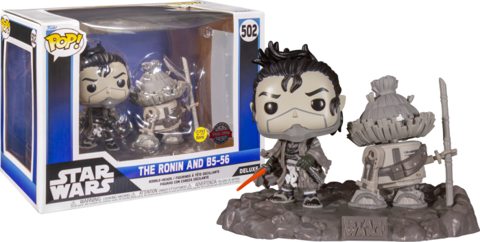 Funko Pop! Star Wars: Visions - The Ronin and B5-56 Glow in the Dark Deluxe #502