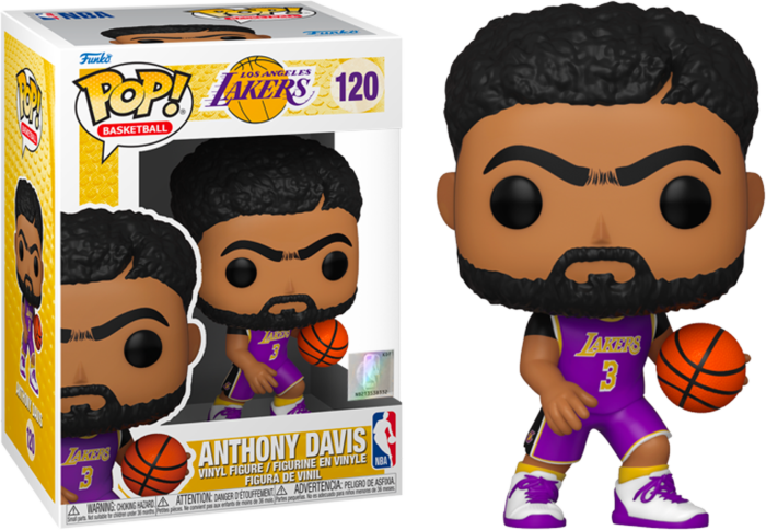 Funko Pop! NBA Basketball - Anthony Davis L.A. Lakers Purple Jersey #120 - Real Pop Mania