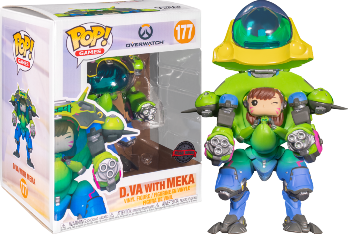 Funko Pop! Overwatch - Nano Cola D.Va with Mech 6" Super Sized #177 - Real Pop Mania