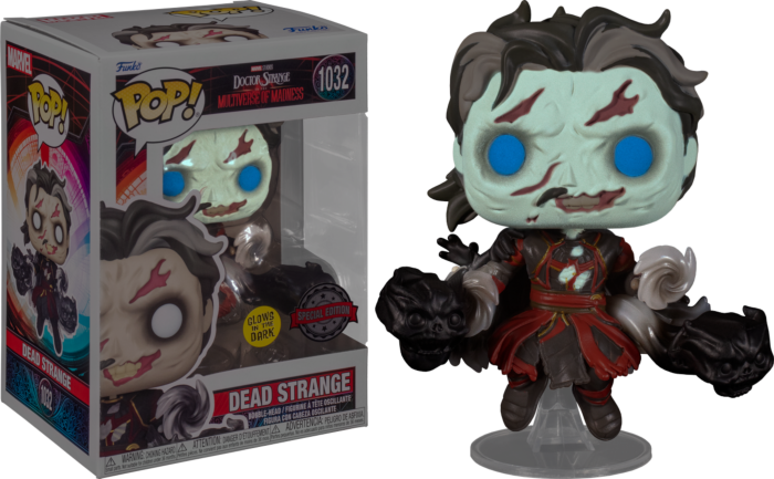 Funko Pop! Doctor Strange in the Multiverse of Madness - Dead Strange Glow in the Dark #1032 - Real Pop Mania