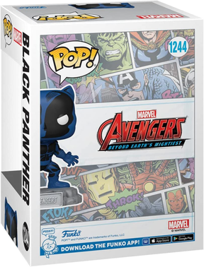 Funko Pop! Avengers: Beyond Earth's Mightiest - Black Panther 60th Anniversary with Enamel Pin #1244