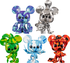 Funko Pop! Mickey Mouse - Artist Series with Pop! Protector - Bundle (Set of 5) - Real Pop Mania