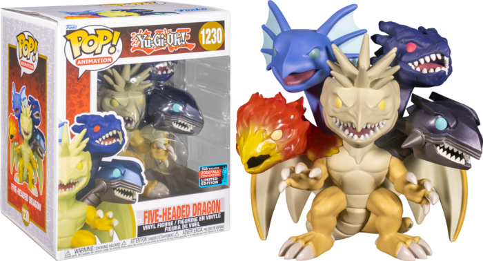 Funko Pop! Yu-Gi-Oh! - Five-Headed Dragon 6" Super-Sized #1230 (2022 Fall Convention Exclusive) - Real Pop Mania