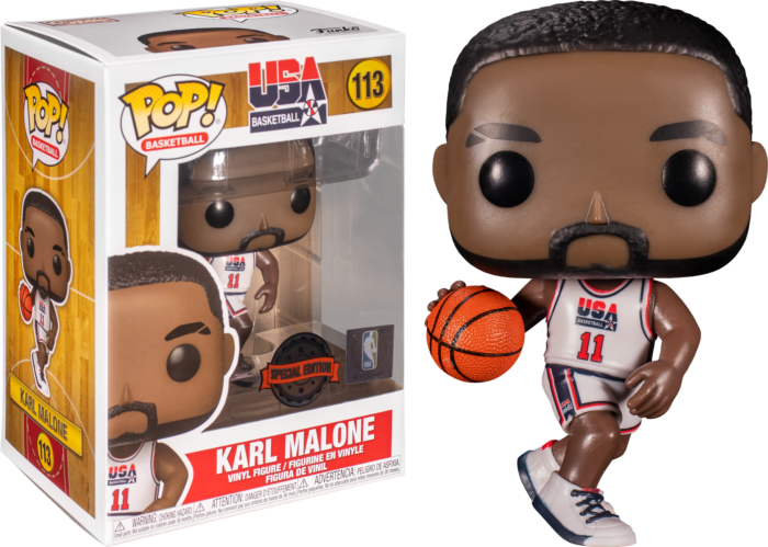 Funko Pop! NBA Basketball - Karl Malone 1992 Team USA Jersey #113 - Real Pop Mania
