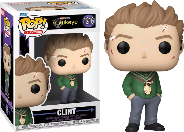 Funko Pop! Hawkeye (2021) - Clint with Christmas Holiday Sweater #1216 - Real Pop Mania