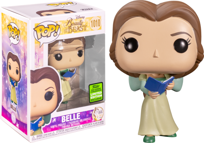 Funko Pop! Beauty and the Beast - Belle with Green Dress 30th Anniversary in Acrylic Pop! Protector#1010 (2021 Spring Convention Exclusive)