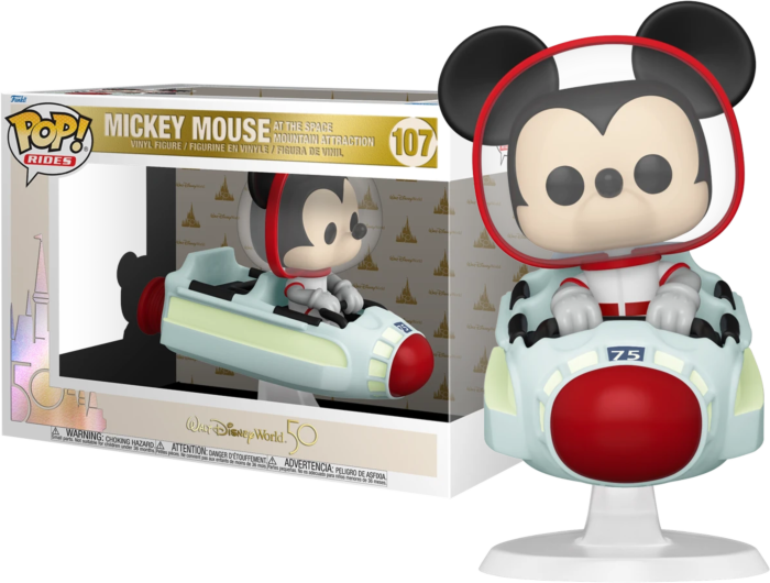 Funko Pop! Rides - Walt Disney World: 50th Anniversary - Mickey Mouse on Space Mountain #107 - Real Pop Mania