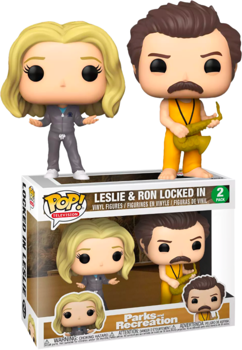 Funko Pop! Parks and Recreation - Ron & Leslie Locked In - 2-Pack - Real Pop Mania