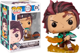 Funko Pop! Demon Slayer - Tanjiro with Flaming Blade #874 - Chase Chance - Real Pop Mania