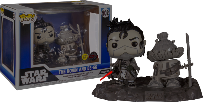 Funko Pop! Star Wars: Visions - The Ronin and B5-56 Glow in the Dark Deluxe #502