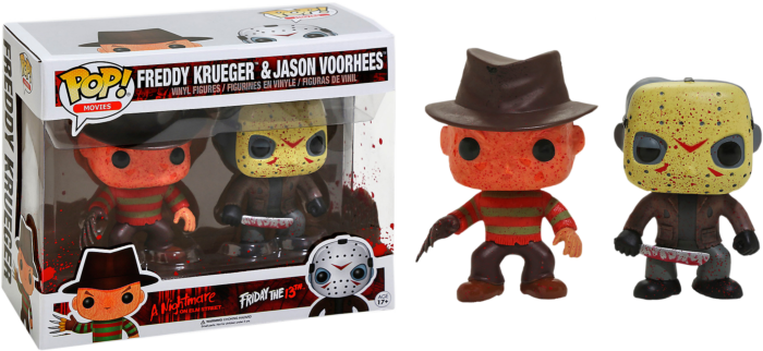 Funko Pop! Freddy vs Jason - Freddy & Jason Battle-Damaged - 2-Pack - Real Pop Mania