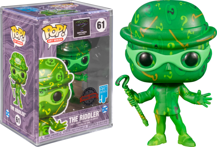 Funko Pop! Batman - The Riddler Artist Series with Pop! Protector #61 [Restricted Shipping / Check Description]