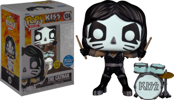 Funko Pop! Kiss - Peter Criss The Catman Glow in the Dark #124 - Real Pop Mania