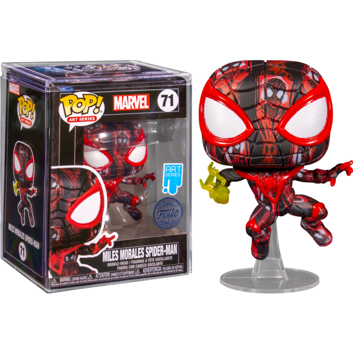 Funko Pop! Spider-Man - Miles Morales Spider-Man Artist Series #71 with Pop! Protector by Nikkolas Smith