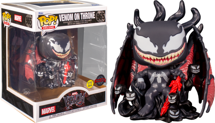 Funko Pop! Venom - Venom on Throne Glow in the Dark Deluxe #965