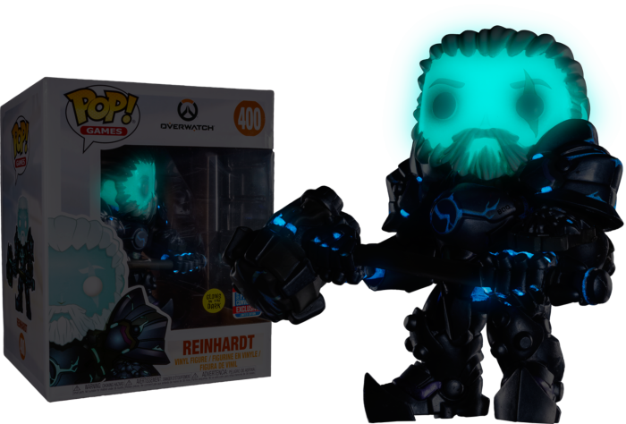 Funko Pop! Overwatch - Coldhardt Reinhardt Glow in the Dark 6” Super-Sized #400 (2018 Fall Convention Exclusive)