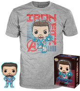 Funko - Avengers 4: Endgame - Iron Man Glow in the Dark - Vinyl Figure & T-Shirt Box Set - The Amazing Collectables