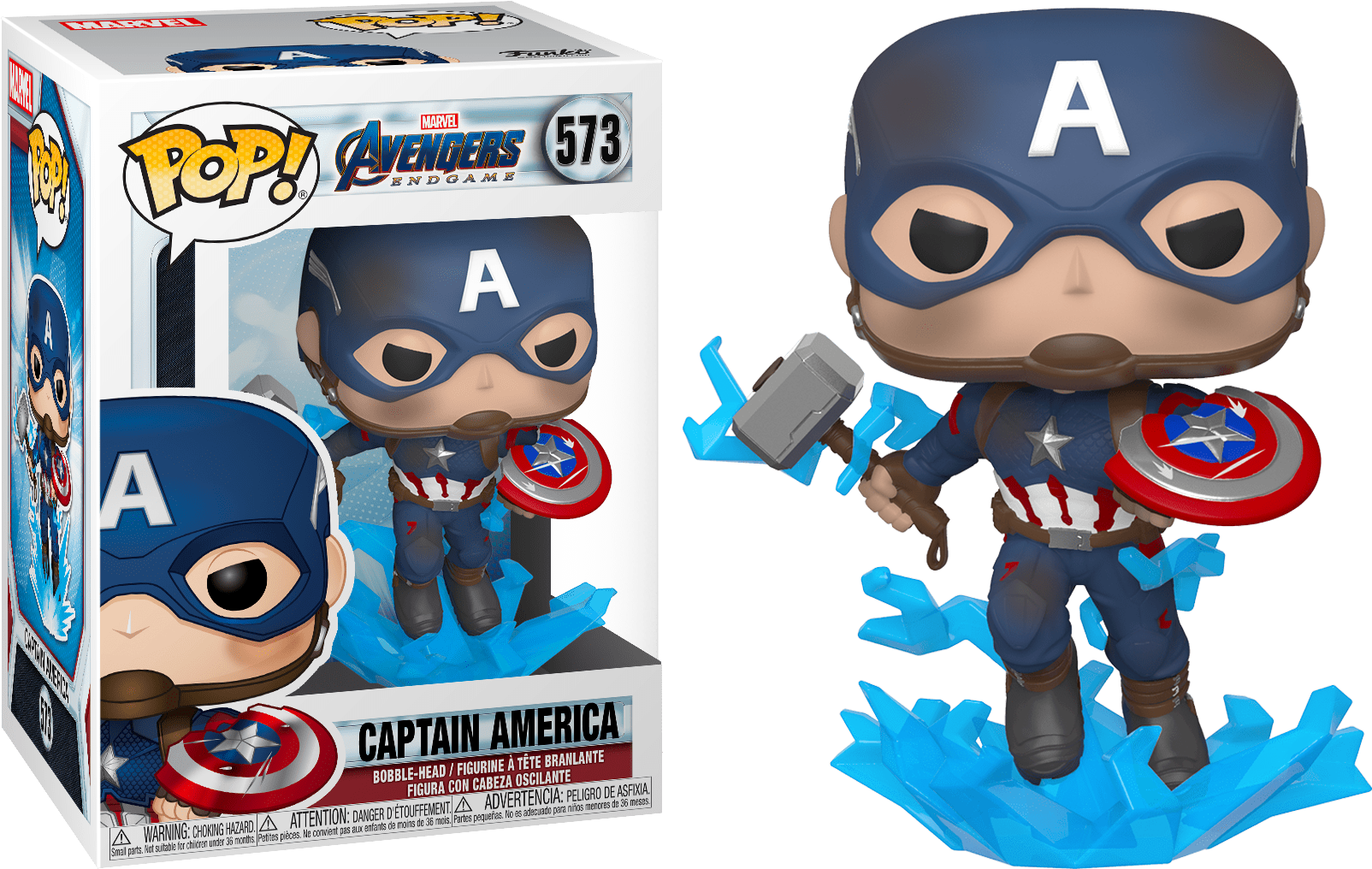 Funko Pop! Avengers 4: Endgame - Captain America with Mjolnir #573