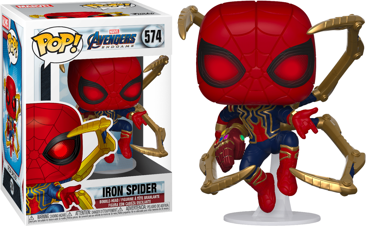 Funko Pop! Avengers 4: Endgame - Iron Spider with Nano Gauntlet #574 - The Amazing Collectables