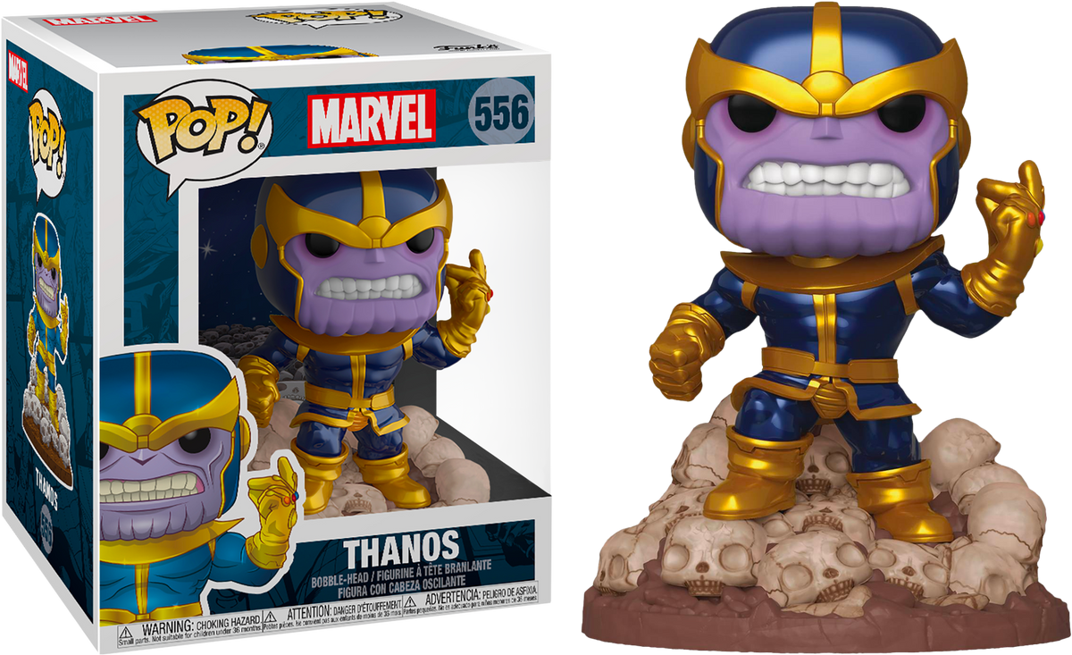 Funko Pop! The Infinity Gauntlet - Thanos Snap Metallic Deluxe #556 - The Amazing Collectables