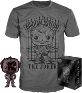 Funko - Batman: Arkham Asylum - The Joker Black Chrome - Vinyl Figure & T-Shirt Box Set - The Amazing Collectables