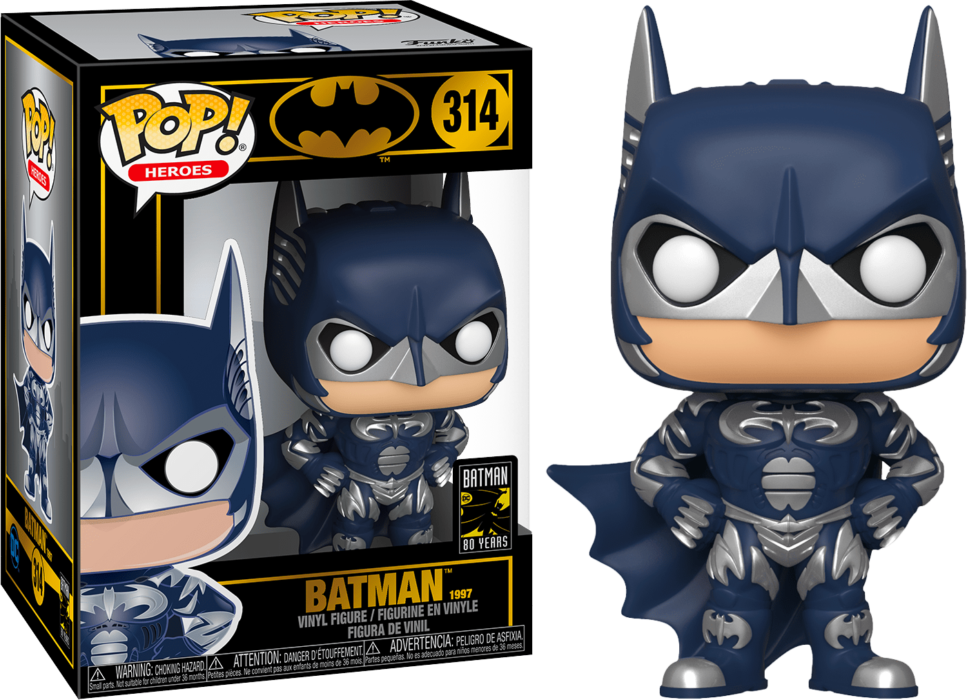 Funko Pop! Batman & Robin (1997) - Batman 80th Anniversary #314