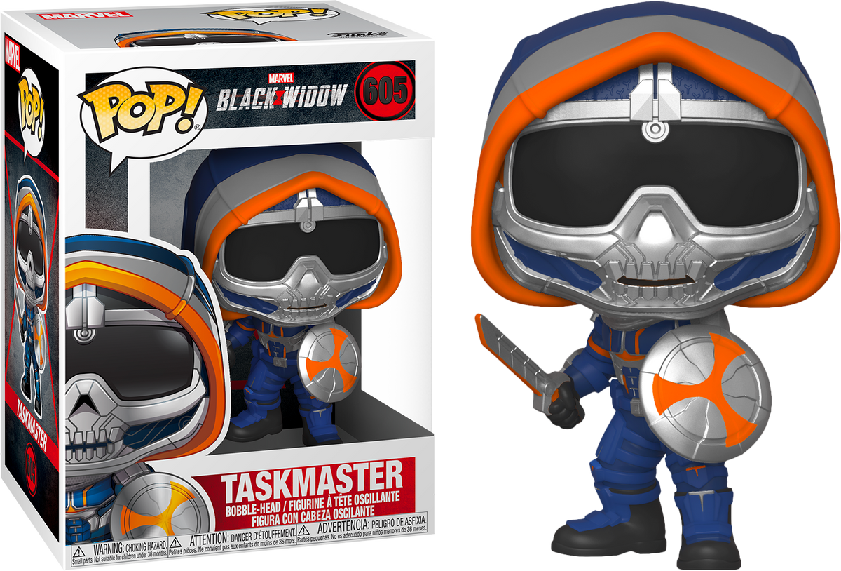 Funko Pop! Black Widow (2020) - Taskmaster with Shield #605 - The Amazing Collectables