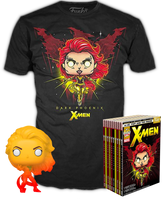 Funko - X-Men - Dark Phoenix Orange Translucent - Vinyl Figure & T-Shirt Box Set - The Amazing Collectables