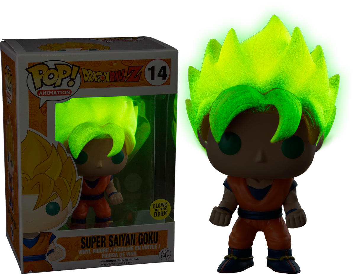 Funko Pop! Dragon Ball Z - Super Saiyan Goku Glow in the Dark #14 - The Amazing Collectables