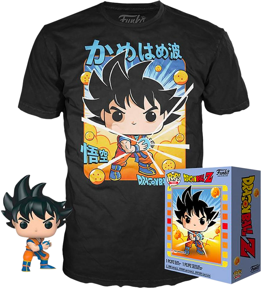 Funko - Dragon Ball Z - Goku Kamehameha - Vinyl Figure & T-Shirt Box Set - The Amazing Collectables