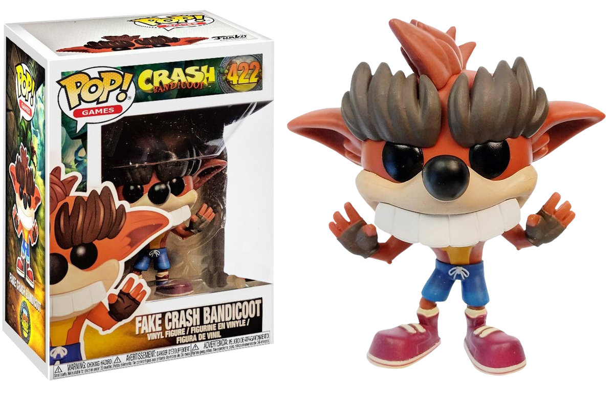 Funko Pop! Crash Bandicoot - Fake Crash #422 - The Amazing Collectables