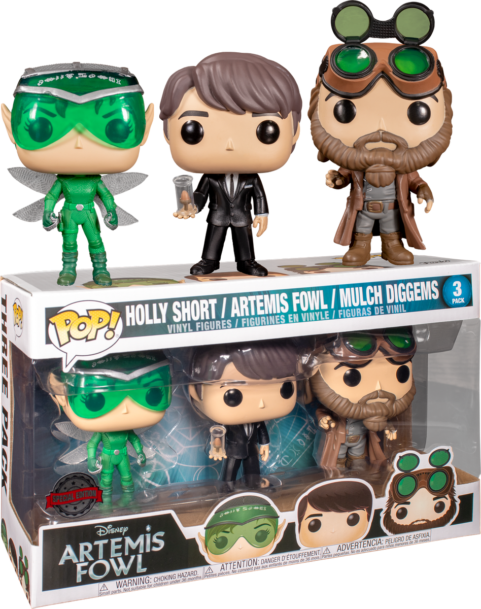 Funko Pop! Artemis Fowl - Artemis, Mulch and Holly - 3-Pack