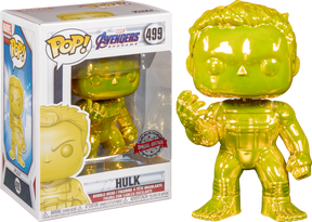 Funko Pop! Avengers 4: Endgame - Hulk with Nano Gauntlet Yellow Chrome #499