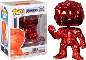 Funko Pop! Avengers 4: Endgame - Hulk with Nano Gauntlet Red Chrome #499