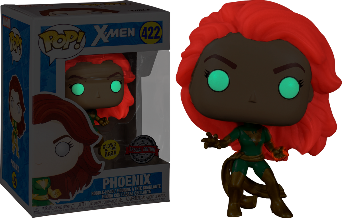 Funko Pop! X-Men - Dark Phoenix in Green Suit Glow in the Dark #422 - The Amazing Collectables