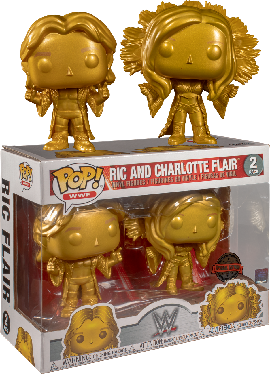 Funko Pop! WWE - Ric Flair & Charlotte Flair - 2-Pack - The Amazing Collectables