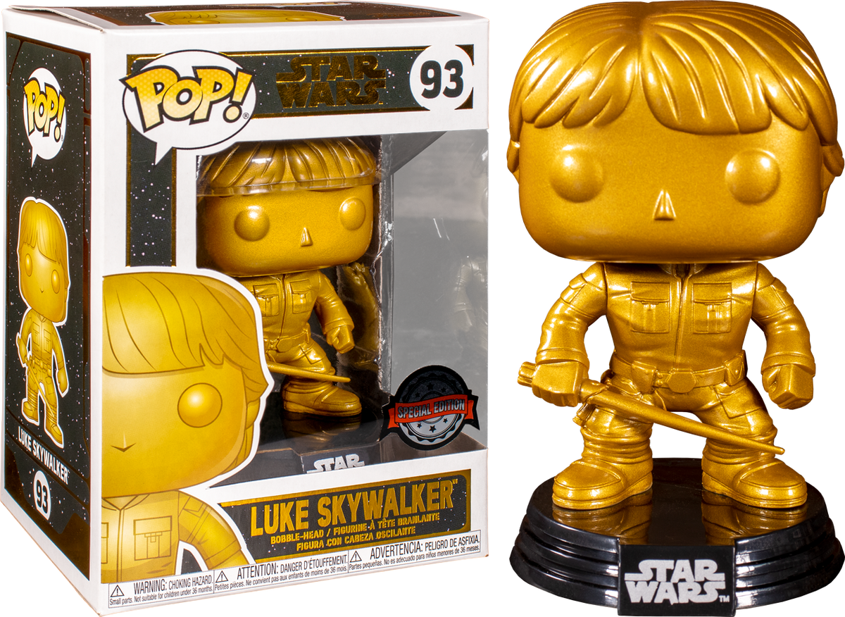 Funko Pop! Star Wars - Luke Skywalker Metallic #93 - The Amazing Collectables