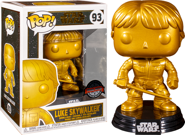 Funko Pop! Star Wars Luke Skywalker Metallic Gold #93