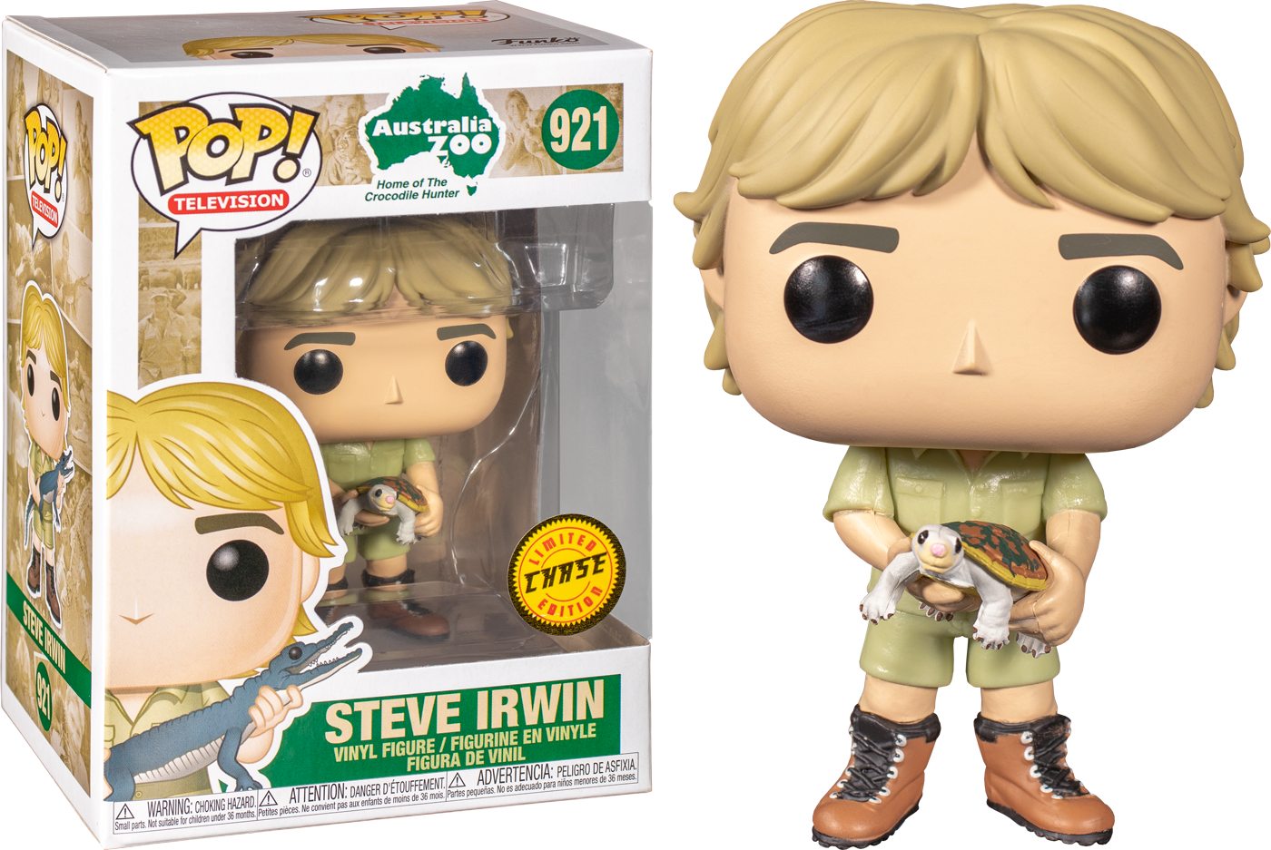 Funko Pop! The Crocodile Hunter - Steve Irwin #921 - Chase Chance