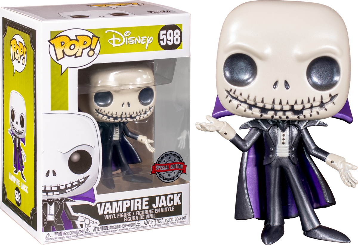 Funko Pop! The Nightmare Before Christmas - Vampire Jack Metallic #598 - The Amazing Collectables