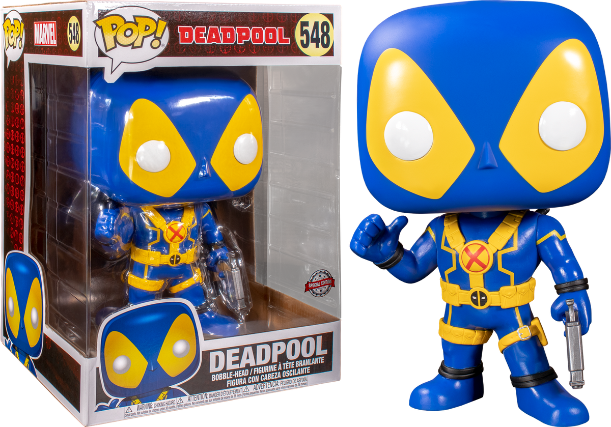 Funko Pop! Deadpool - Deadpool Thumbs Up Blue 10” #548 - The Amazing Collectables