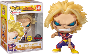 Glow in the dark all might funko hot sale pop