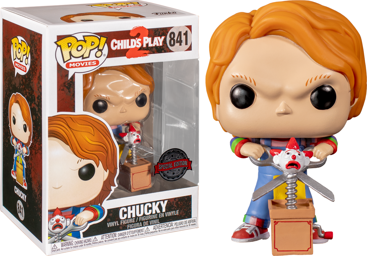 Funko Pop! Child's Play 2 - Chucky with Giant Scissors & Jack in the Box #841 - The Amazing Collectables