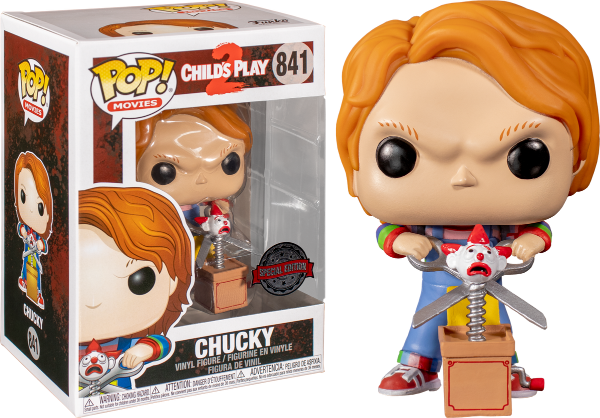 Funko Pop! Child's Play 2 - Chucky with Giant Scissors & Jack in the B Funko Pop! Child's Play 2 - Chucky with Giant Scissors & Jack in the B