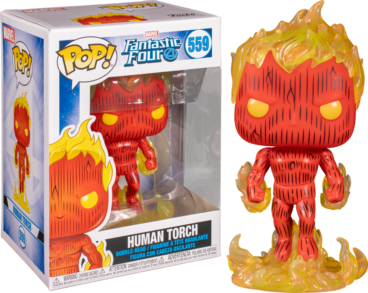 Funko Pop! Fantastic Four - Human Torch #559 - The Amazing Collectables