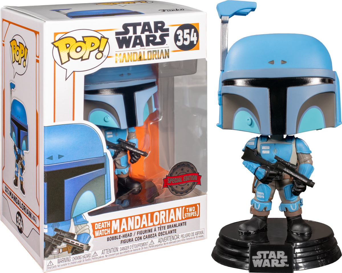 Funko Pop! Star Wars: The Mandalorian - Death Watch Mandalorian Two Stripes #354 - The Amazing Collectables
